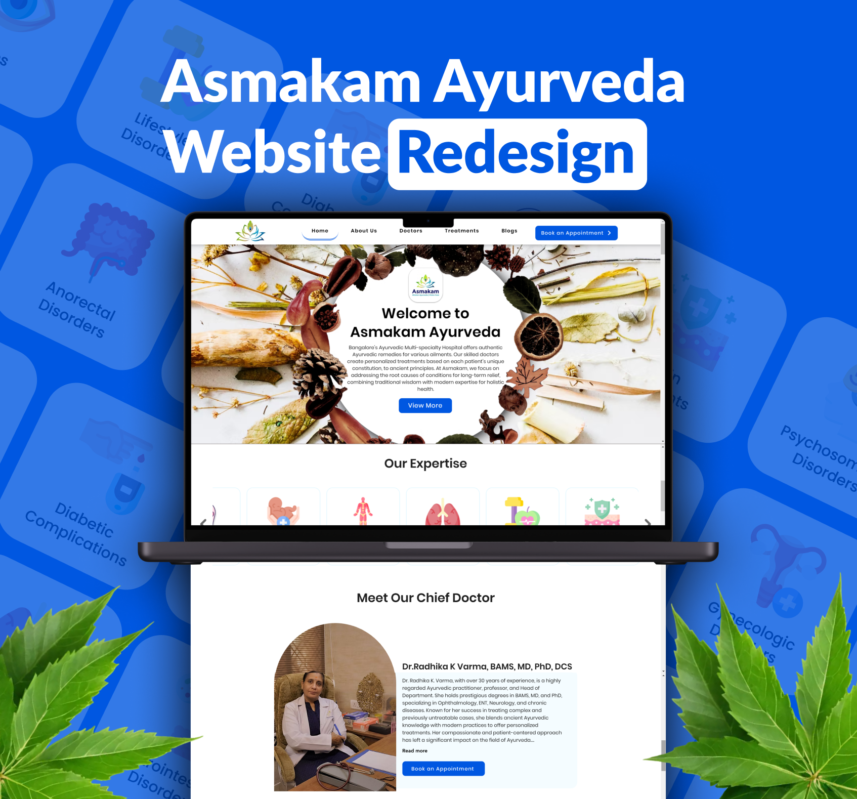 Asmakam Ayurveda Website Redesign Cover